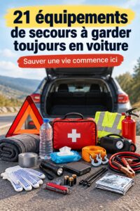 Image d'un kit de secours complet dans une voiture