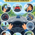 Femme au volant corrigeant une erreur de conduite, mettant l'accent sur la sécurité routière.