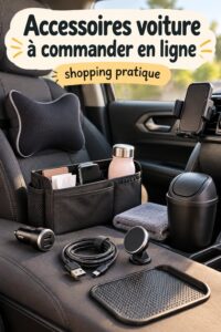 Sélection d'accessoires voiture pratiques pour un conducteur moderne.
