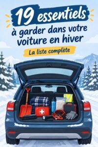 Kit d'hiver pour voiture avec 19 essentiels