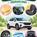 Intérieur d'une voiture propre et bien entretenue