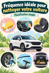 Intérieur d'une voiture propre et bien entretenue