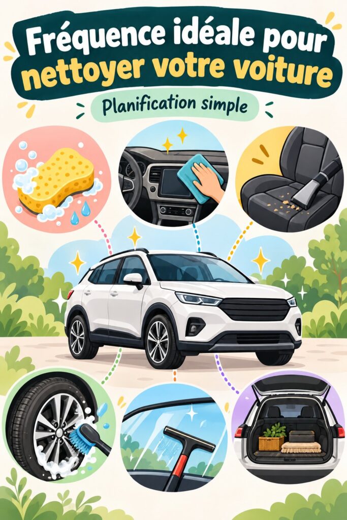 Intérieur d'une voiture propre et bien entretenue