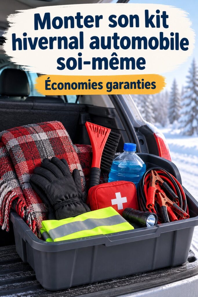 Kit hivernal automobile avec accessoires essentiels pour l'hiver