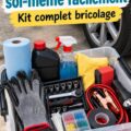 Kit de secours pour voiture avec outils et matériels divers