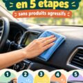 Vue d'un tableau de bord de voiture propre et bien entretenu.