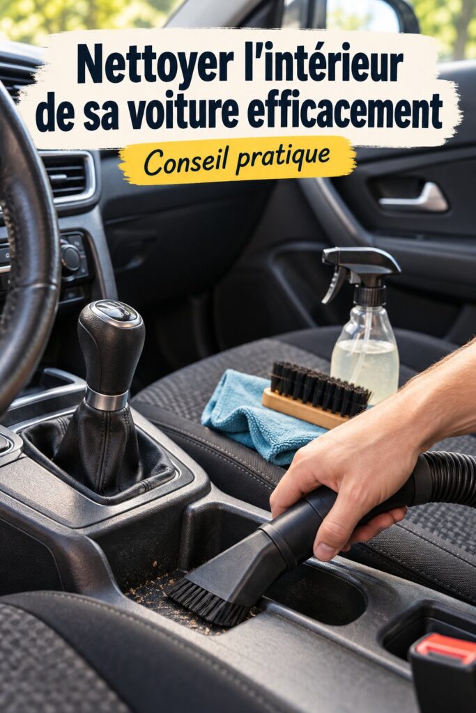 Intérieur de voiture propre et bien entretenu pour quelqu'un qui prend soin de son véhicule.