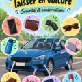 Intérieur d'une voiture propre sans objets dangereux