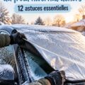 Voiture protégée avec une housse pour l'hiver