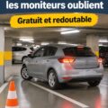 Femme au volant apprenant des techniques de stationnement